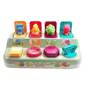 Cute Dinosaurs Pop-Up Baby Toys Interactive Switchbox Button Box Baby Educational Toys for Kids Educational Gifts