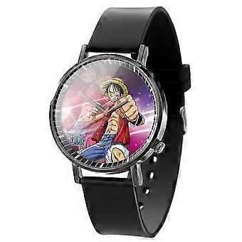 Zegarek dziecięcy One Piece Luffy Figurka anime Fire Fist Ace Męski zegarek dla chłopców i dziewcząt Analogowy kwarcowy zegarek dla dzieci Prezent