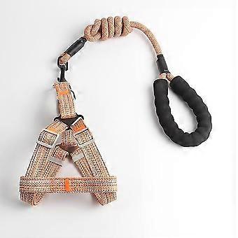 Pet Harness Neck Collar Comfortable Chest Strap Adjustable Traction Rope Leash Puppy 120/1.5cm