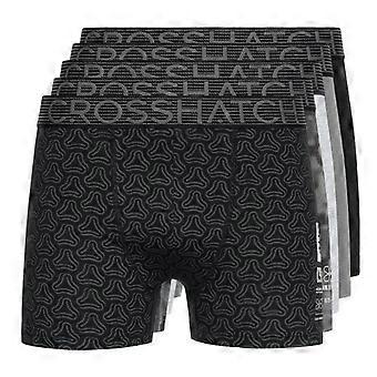 Crosshatch Mens Buzzard Boxer Shorts (Pack of 5)