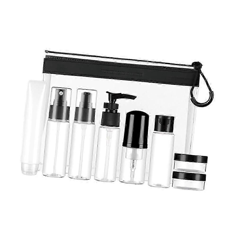 Bottle Set Black Subpackaging Bottle for Storage Use 1Set