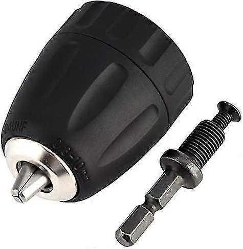 Hexagonal Coupling Hardware Collet Bit For Pistol Drill Cordless Drill (black) (1pcs)