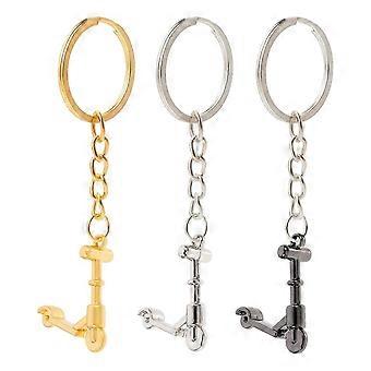 3pcs créatif Mini scooter porte-clés vif belle porte-clés pour pendentifs de sac conception unique de trottinette pour les anniversaires vacances