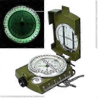 Boussole militaire de survie étanche, de poche, idéale pour la randonnée, le camping et la navigation en extérieur, verte, 1 kg