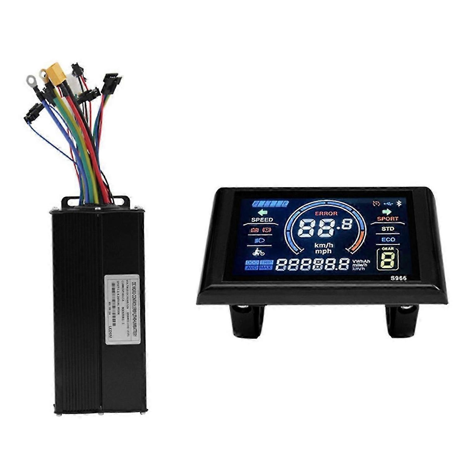 Bicycle LED S966 Display Panel 40A Sine Wave Controller Brushless