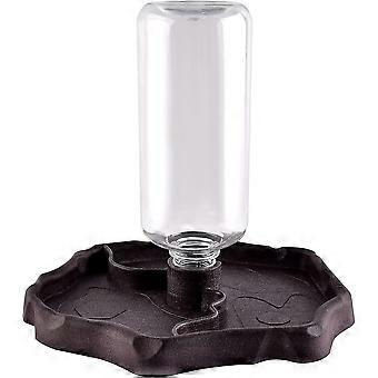 Turtle Water Bowl, Foderskål Skildpadde Reptil Fodring Madskål Vandskål, Automatiseret Feeder Plastic Drikkeskål Firben, 21 * 19,5 * 2 cm