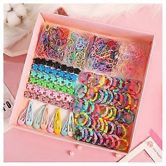 Multicoloured Hair Accessory Set Hair Bands Small Hair Clips Hair Ropes Elastics SZ