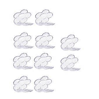 Makeup Sub Box Transparent Six-Grid Plum Blossom for Storage 20Pcs