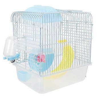 Haustier Rattenkäfig Drahtkäfig Zwerghamster Durable Safe zum Ausruhen Himmelblau 33x23x17cm 1Pcs