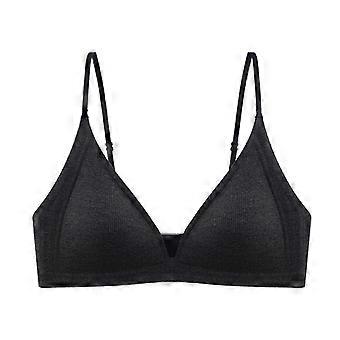 Women French Style Seamless Wireless Thin Triangular Cup Minimizer Comfortable Bra