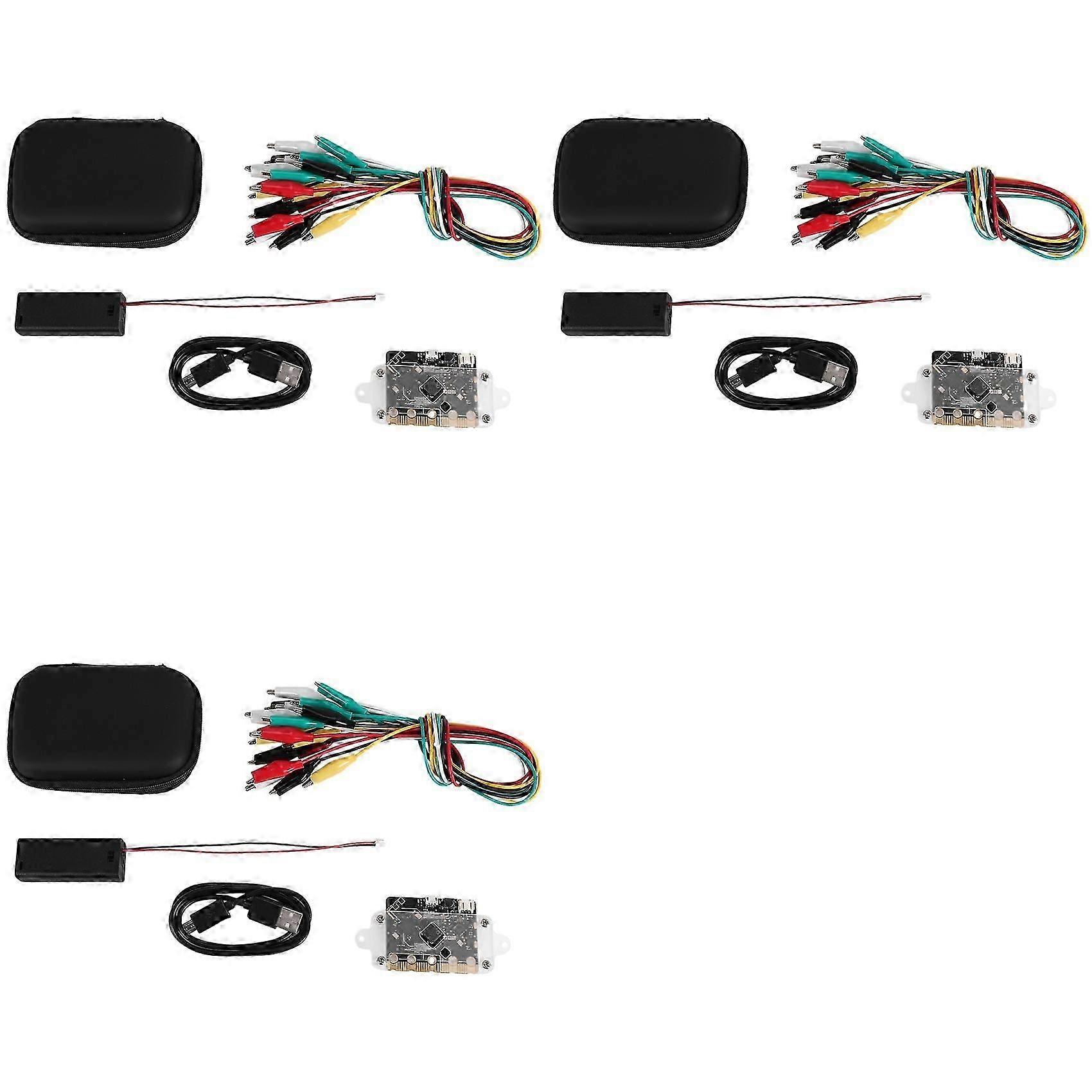3X Microbit Single Board V2 Kit BBC Micro:Bit Board Built-in Speaker and Microphone Support Machine Learning