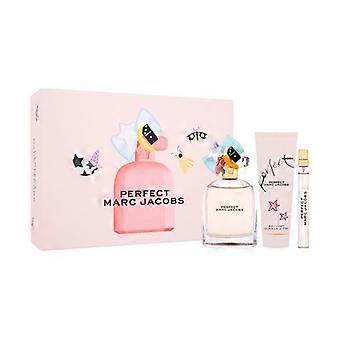 Conjunto de perfumes femininos Marc Jacobs PERFECT com 3 peças.