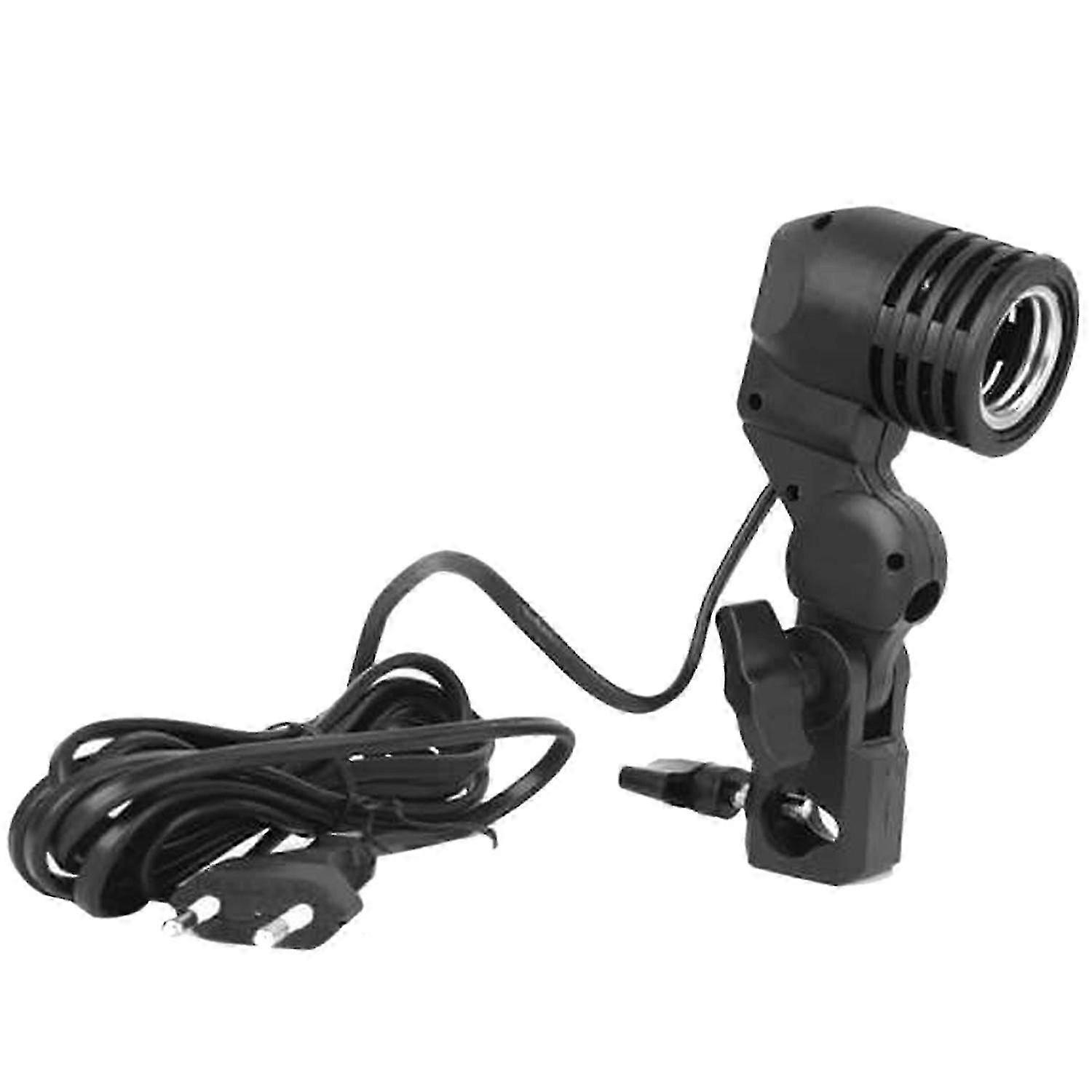 E27 Swivel Light Holder With EU Plug