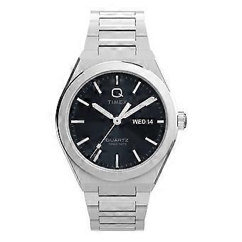 Timex Q Gents Continental Day/Date 39mm Stainless Steel Bracelet Watch TW2Y25000