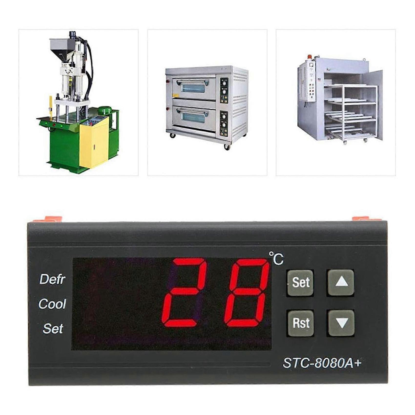 3X Stc-8080A Digital Refrigerator Defrosting Alarming Temperature Controller Plastic Thermostat Controller