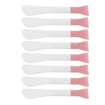 Maskenapplikator-Silikonpinsel, doppelseitiges Werkzeug, 8-teilig, für Make-up
