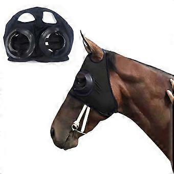 Horse racing eye mask, harness cover, windproof eye mask, speed-resistant windproof horse eye mask with wire mesh for sand protection, horse head154