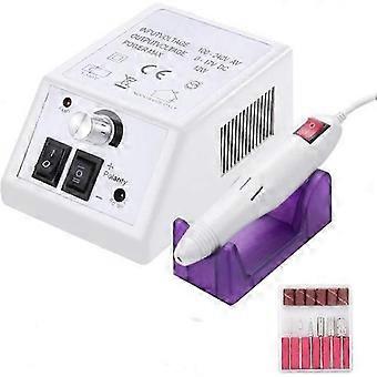 White Wolka Electric Nail Drill Set, Designed for Manicure, Pedicure and DIY Nail Art Creation