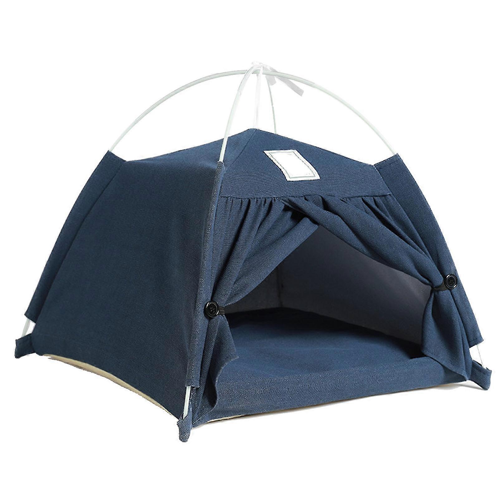 Spacious Lightproof Pet Tent Cotton Linen