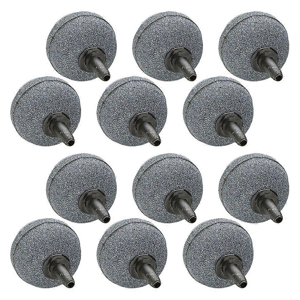 Air Stone Durable Round Bubble Diffuser for Fish Tank 36Pcs Grey