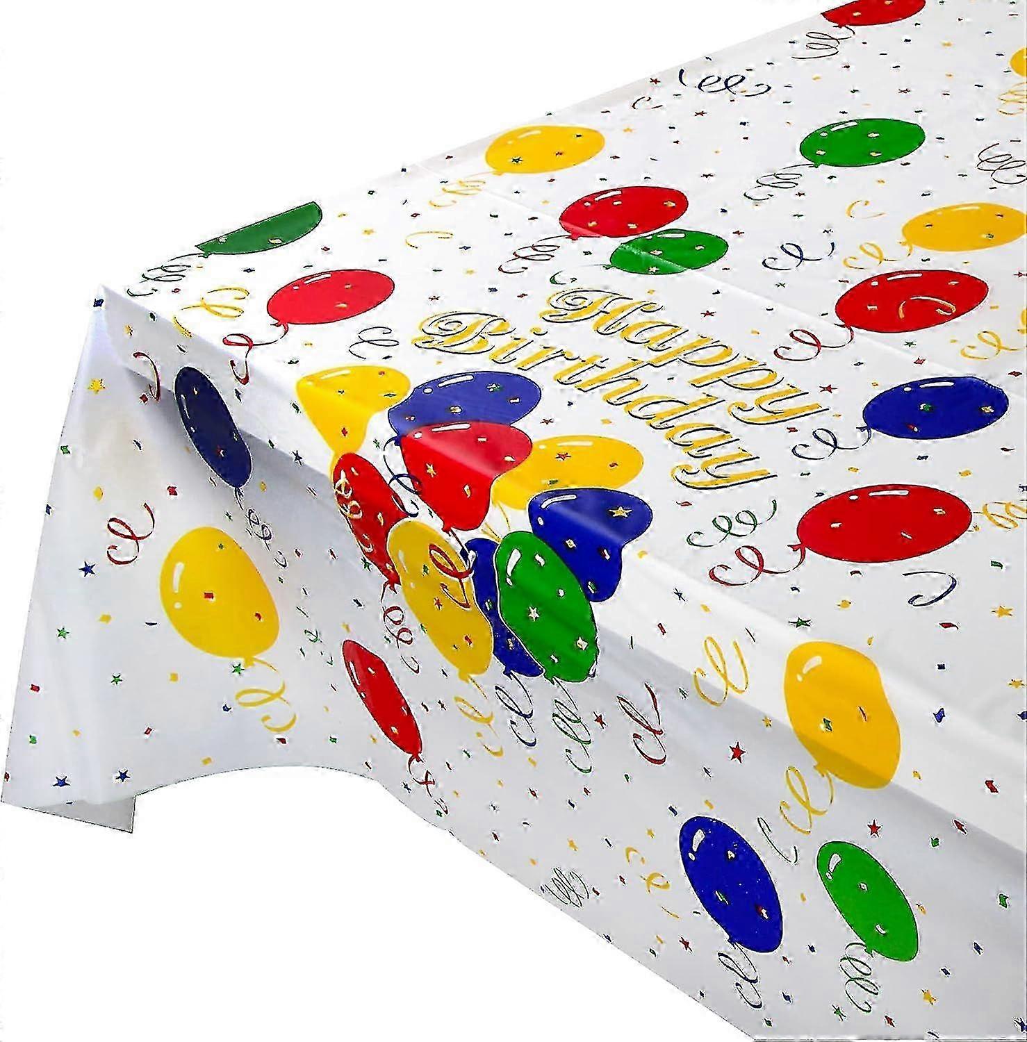 PEVA Balloon Theme Birthday Table Cover