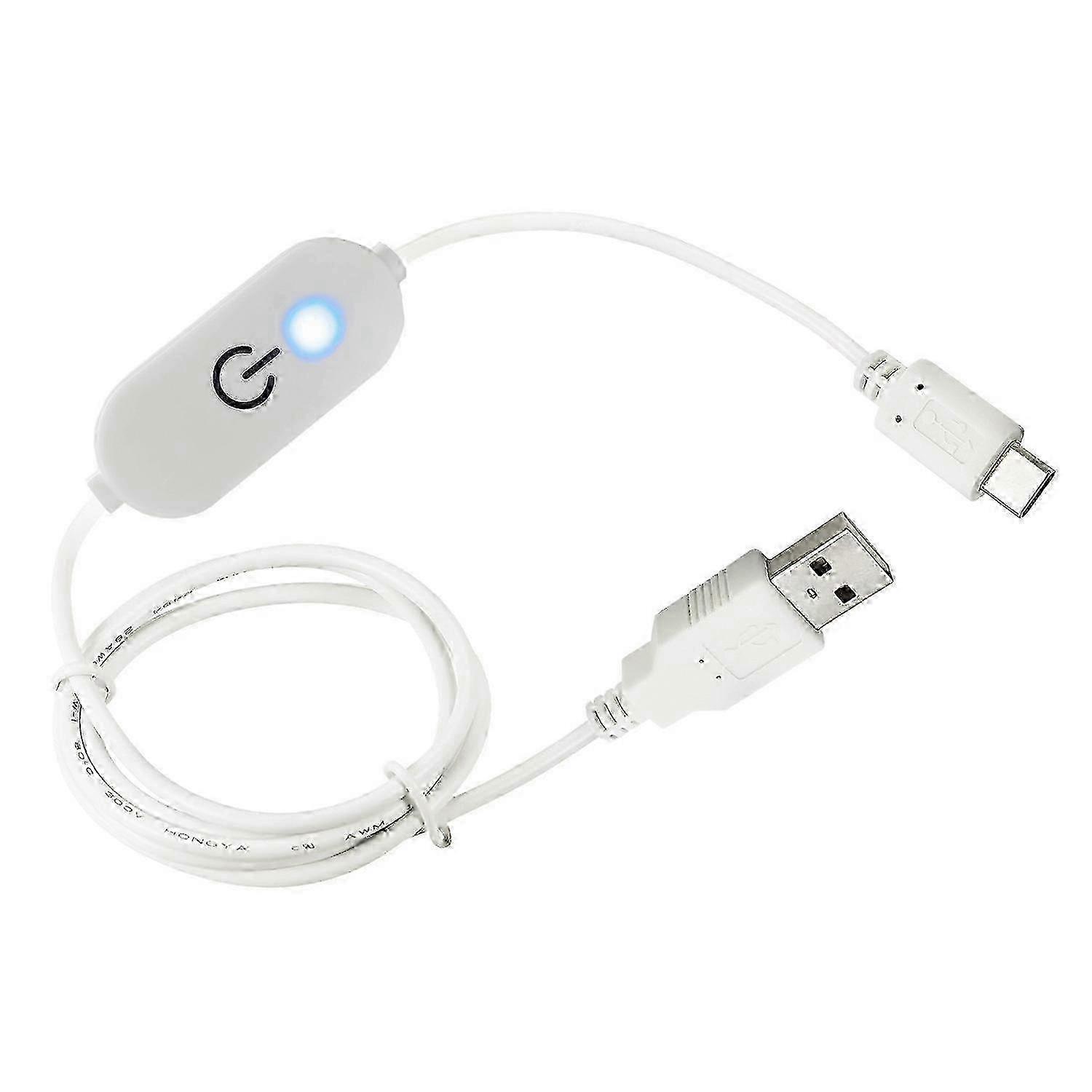 JUNSUNMAY 100cm Type-C to USB LED Touch Dimmer Switch Controller compatible with Single Color Lights
