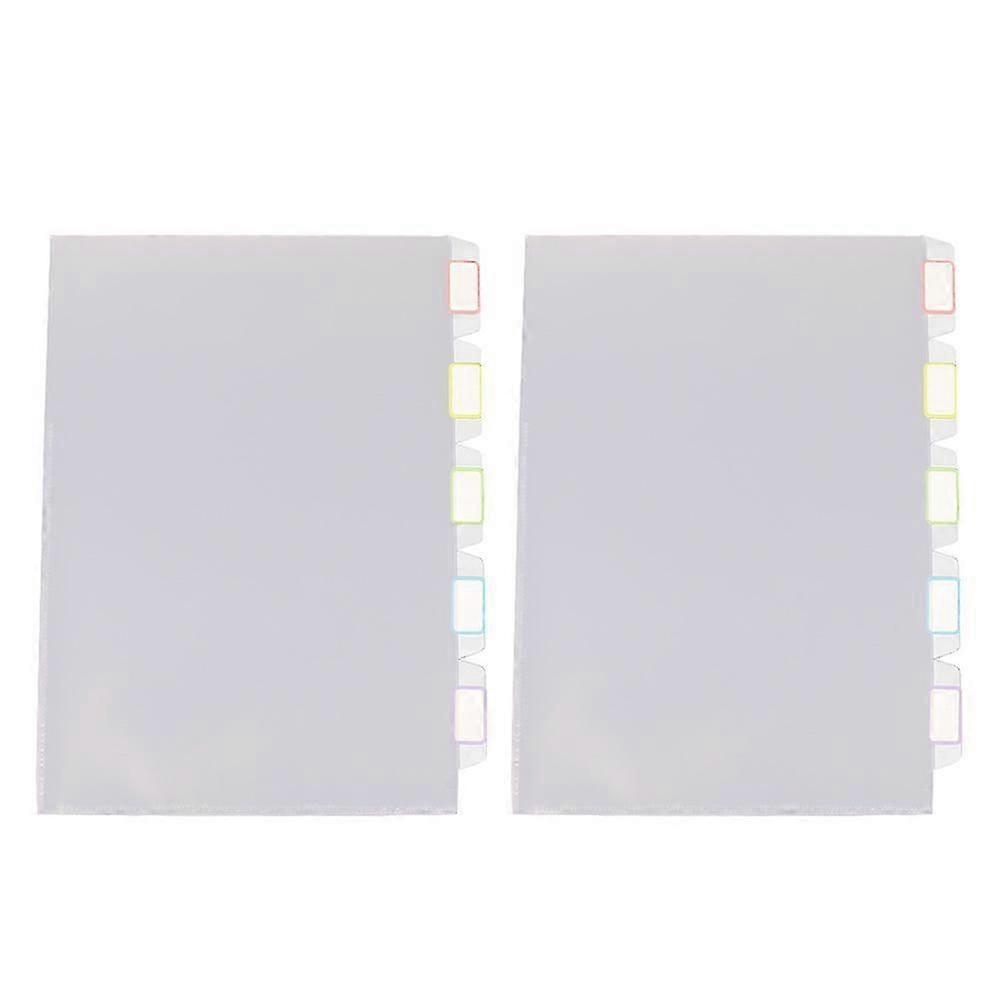Thickened File Folders for Office Document Storage Holders 2Pcs White Set