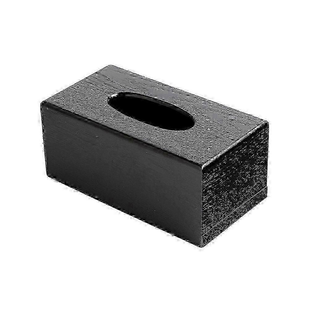 Wooden Tissue Box Holder Rectangular Facial Tissue Dispenser