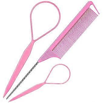Flexibles Topsy Tail Loops und Rattenschwanzkamm-Set