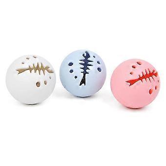 Clochette lumineuse à l'herbe à chat Trio de boules en arête de poisson