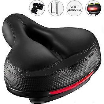 Comfortable Men's Bike Saddle Dual Shock Absorbing Memory Foam Smooth Ride