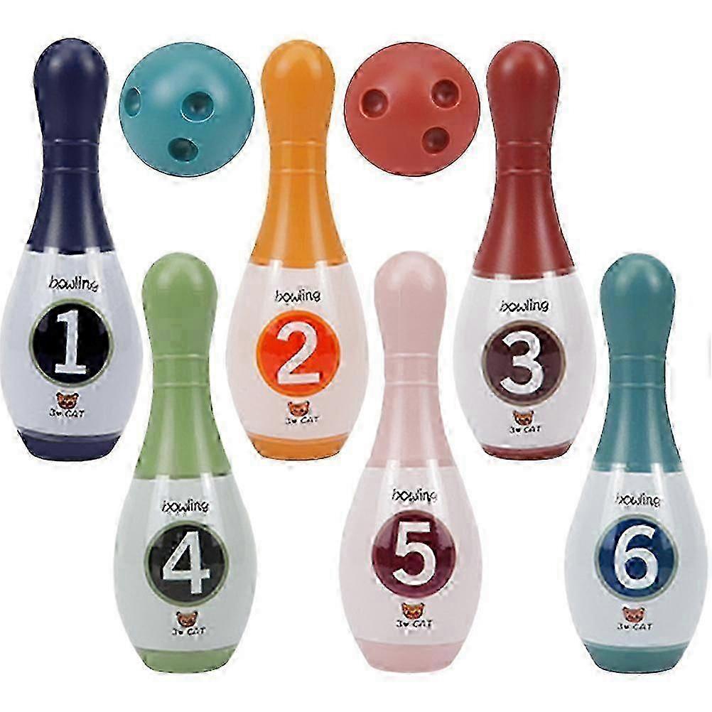 Numbered Indoor Bowling Game for Kids