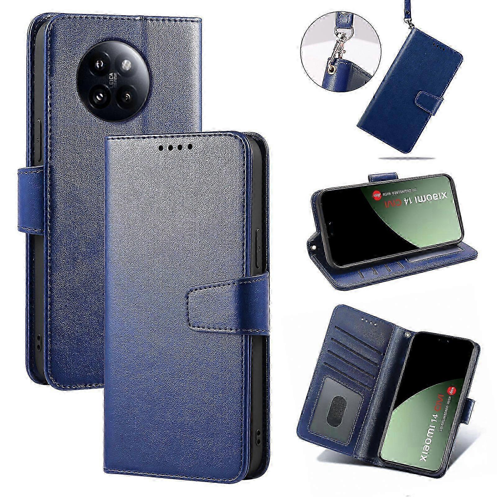 Shockproof PU Leather Flip Wallet Case