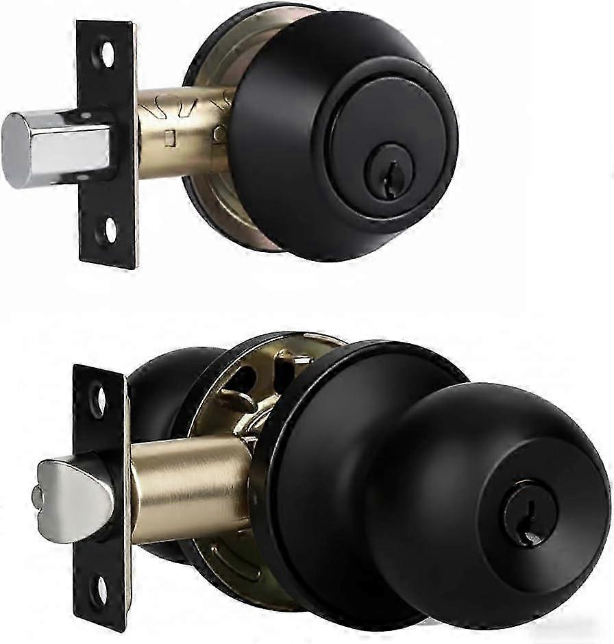 Matte Black Exterior Door Lock Kit