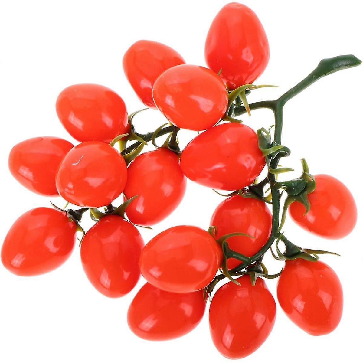 Faux Cherry Tomato Decor, Silicone Plastic Reusable Prop