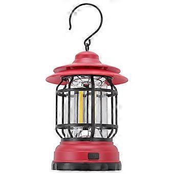 Camping Lantern Portable Outdoor LED Camping Tent Lantern Multifunctional Retro Hanging COB Emergency Portable Light