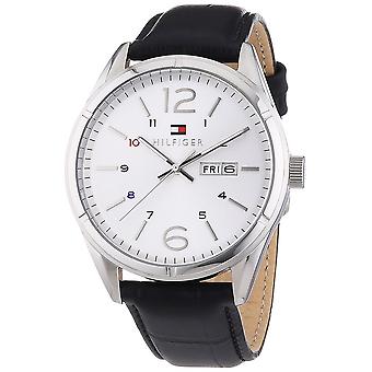 Tommy hilfiger Charlie Quarz Analog Man Uhr mit Rindsleder Armband 1791060
