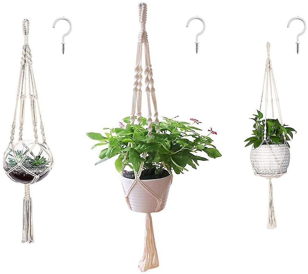 3 Pack Macrame Plant Hanger ,hanging Plant Holder