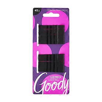 Goody Slide Proof Small Bobby Pins Hair Pins Black 45 ct