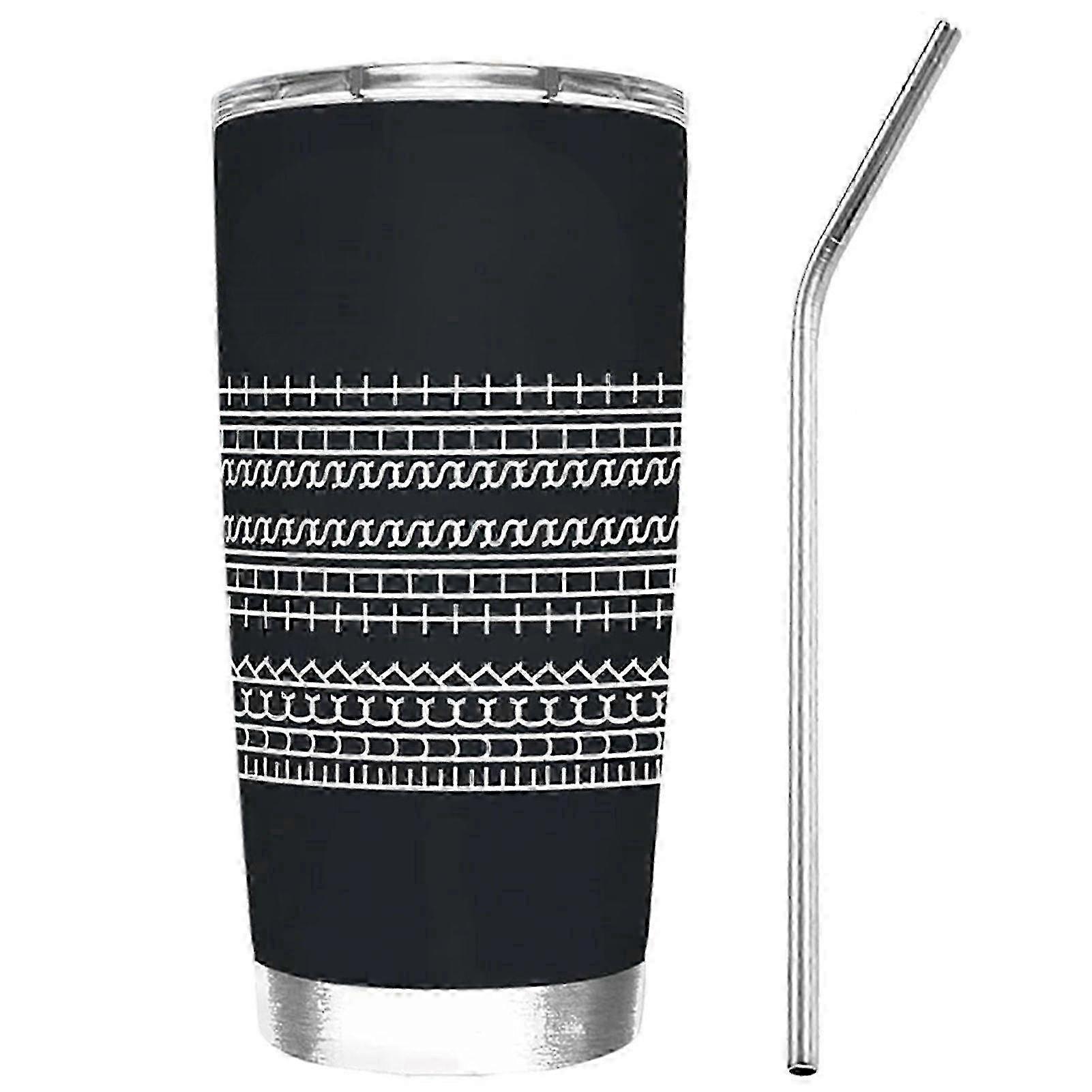Straw-Compatible Vacuum Insulated Tumbler