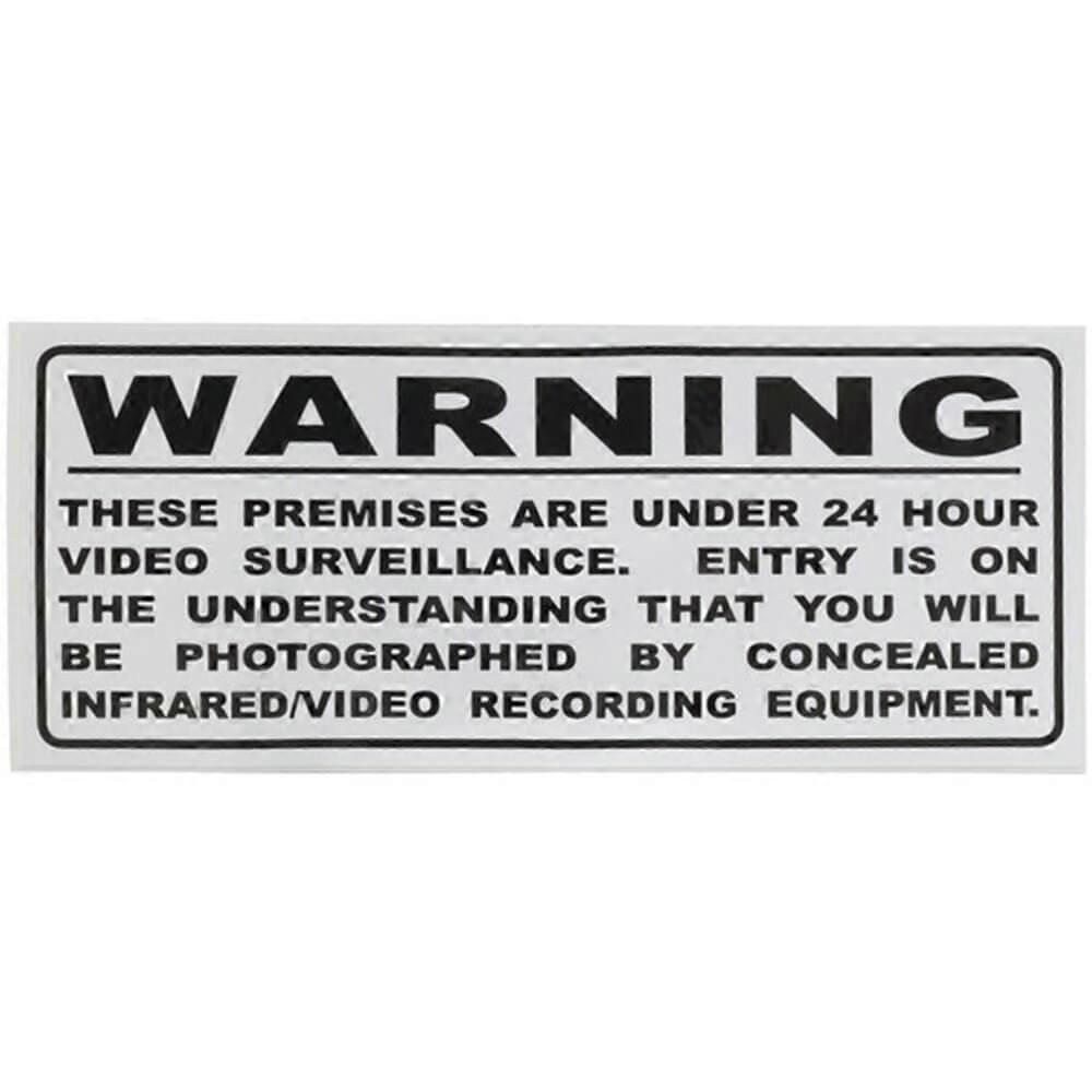LARGE U/V Stabilised High Quality Security Sign Surveillance Warning Sticker