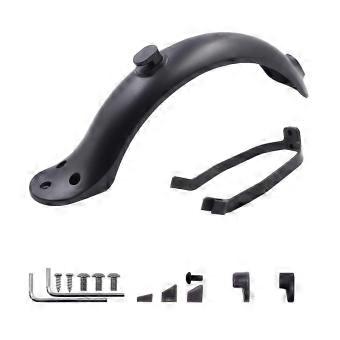 Rear Mudguard Scooter Mudguard,ABS Lightweight Stable Mudguard Fender Bracket Mijia M365 Replacement Accessory-bj