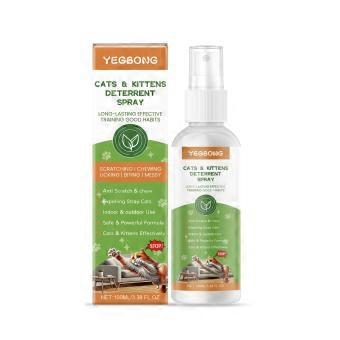 1-3x katteavskrekkende spray - naturlig ripefri spray for katter for å motvirke riper og merker i møbler og hage, hold katter unna møbler, ingen spor