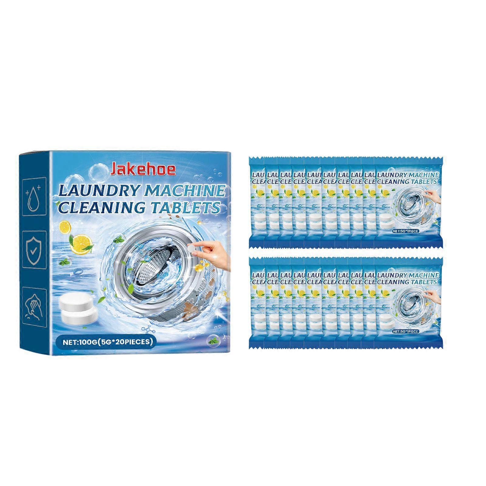 Jakehoe Washing Machine Cleaner Tablets  Deodorizing & Stain Removal
