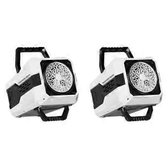 Automatic Bubble Generation with Built-In LED Lights, Portable Automatic Bubble Machine for Indoor and Outdoor Water Play, 2-Pack
