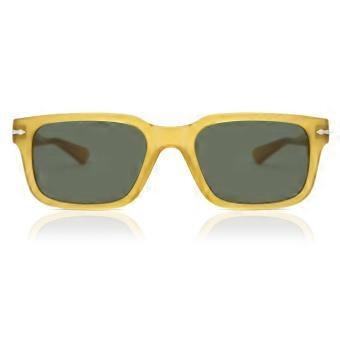 Persol PO3272S 204/4E Full Rim Transparent Honey Brown Unisex Rectangle Sunglasses UV2 Original