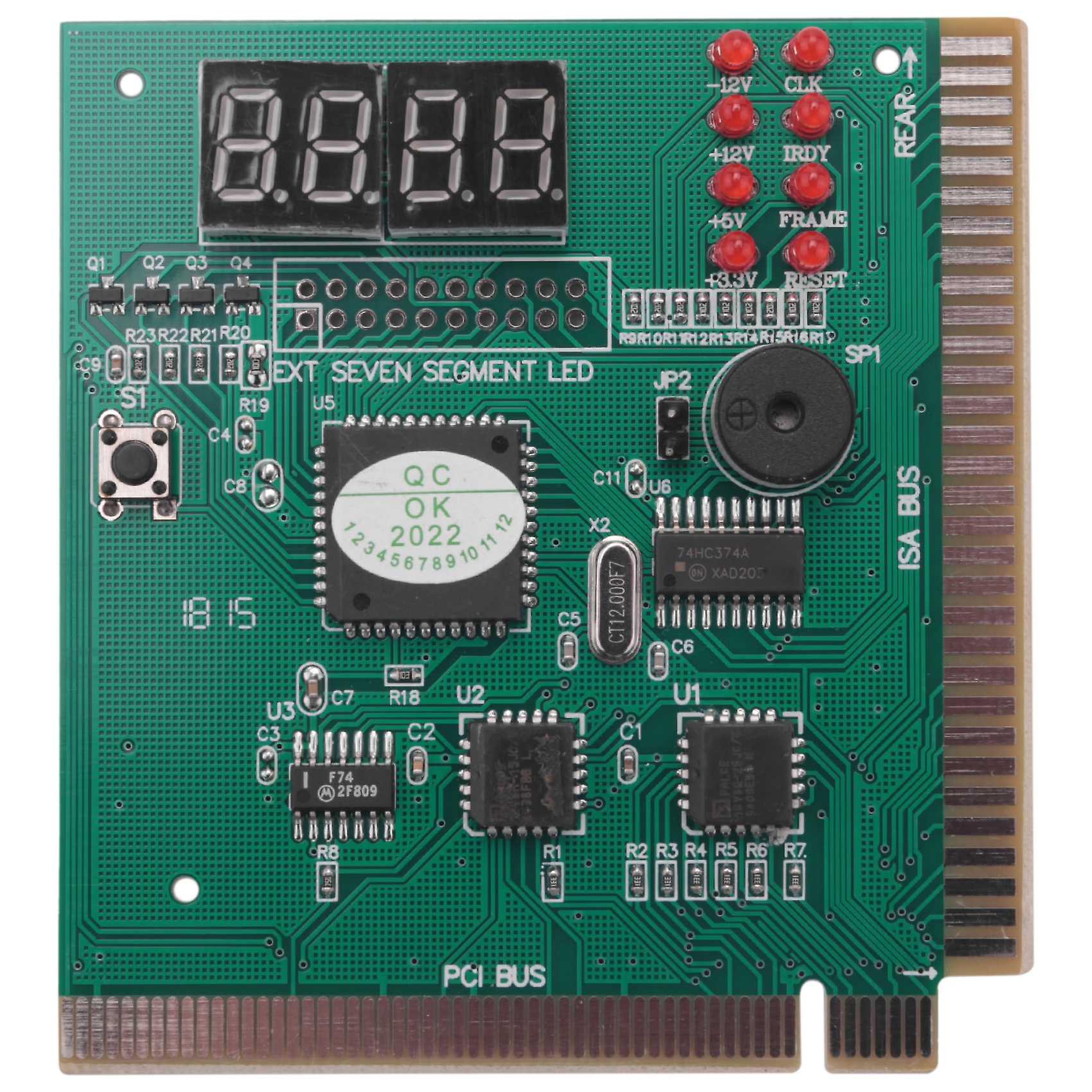 Placă de bază PC Diagnostic Card 4-Digit PCI / ISA Post Code Analyzer