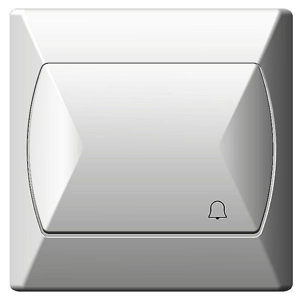 Simple Big Button Reactive Push Release Door Bell Switch Plate Three Colours