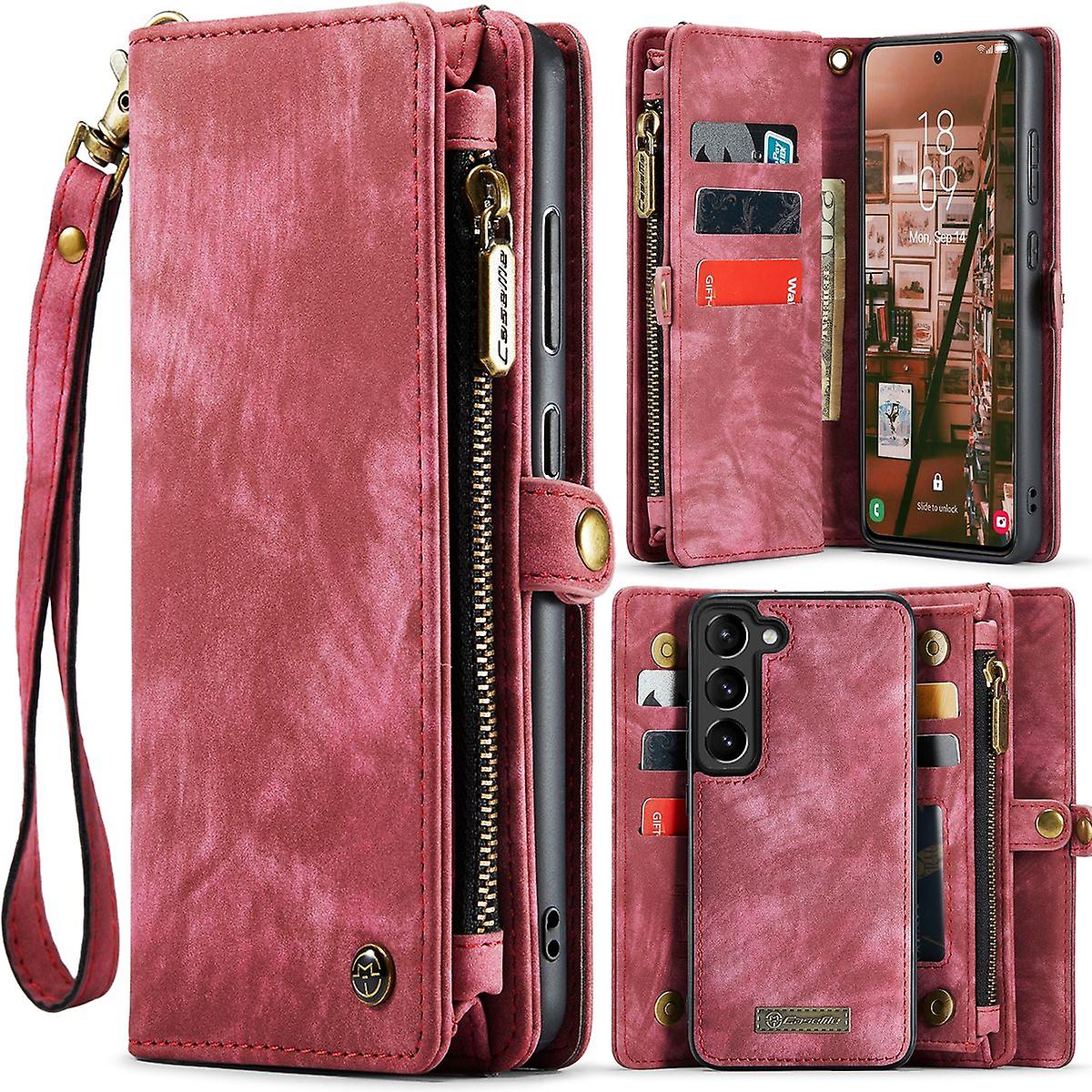 For Samsung Galaxy S23 Multifunction Divisible Case Purse Case