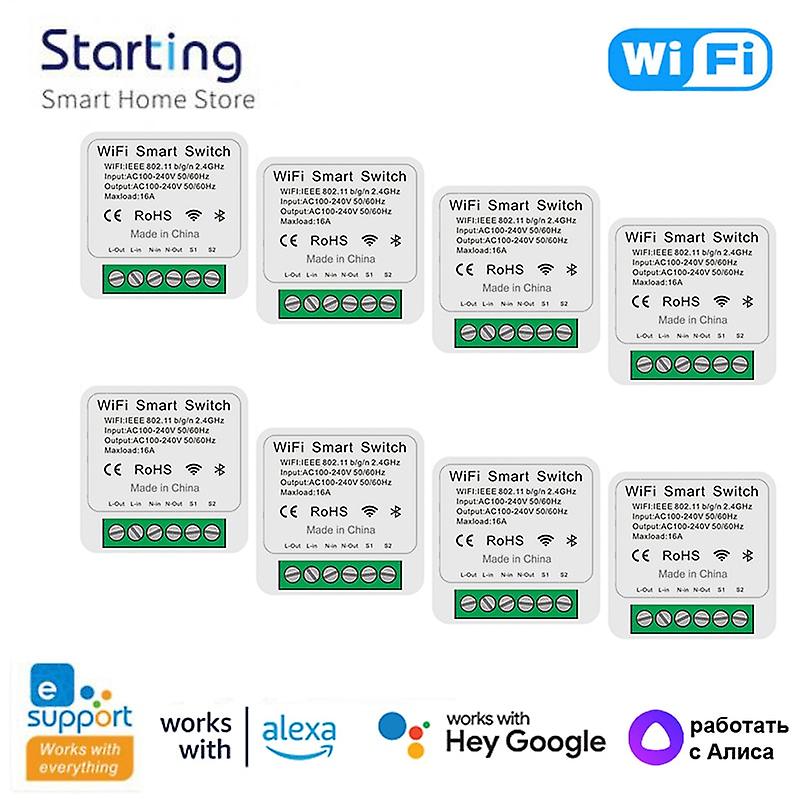 Ewelink Wifi 16a Mini Smart Switch Diy 2-way Control Modules App ...